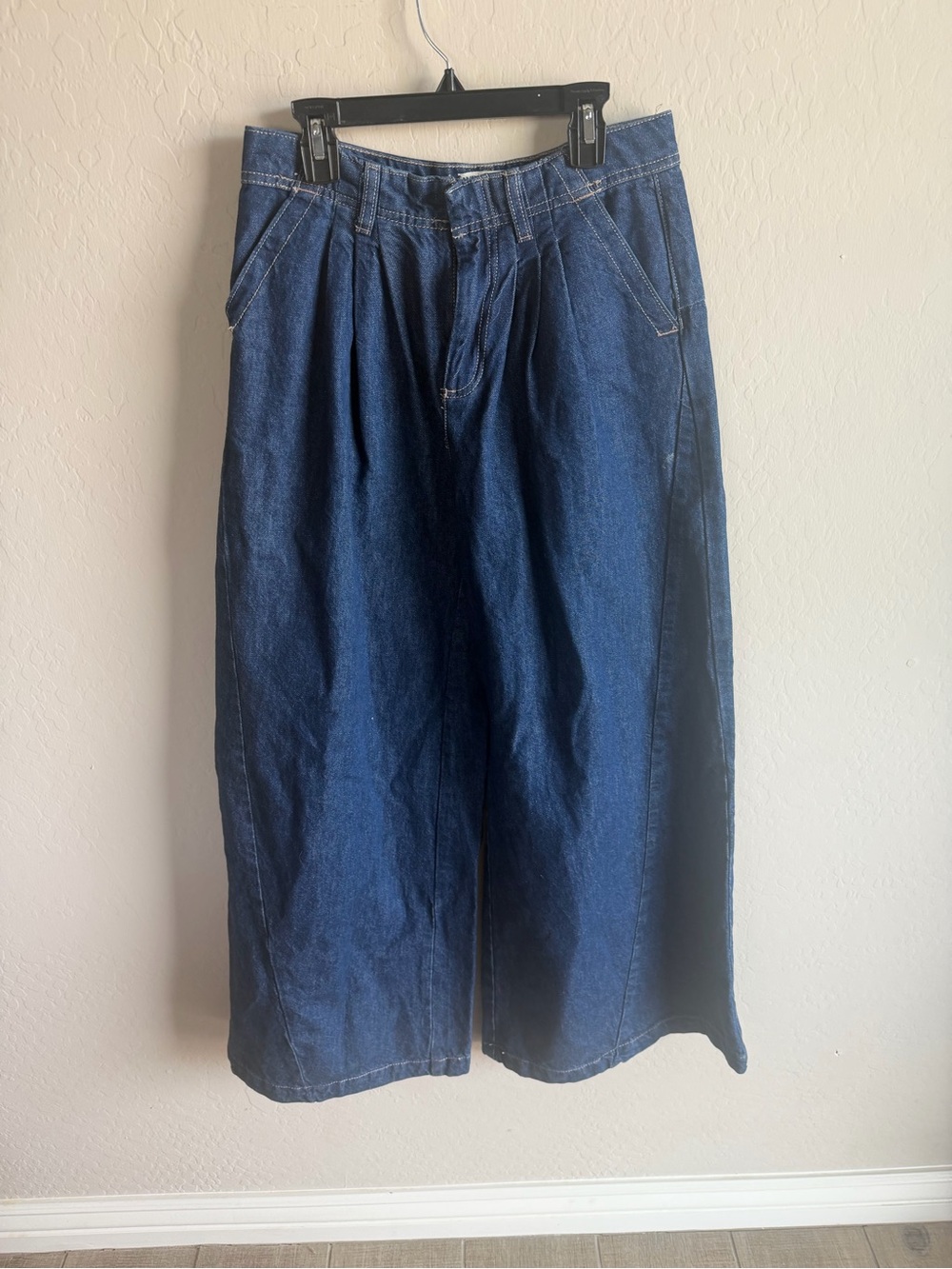 We The Free Wide Leg High-Rise Denim Jeans 25 Boho Cottagecore Staple Comfort - Picture 2 of 5